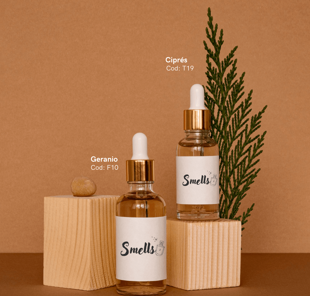 Dos frascos de aromas